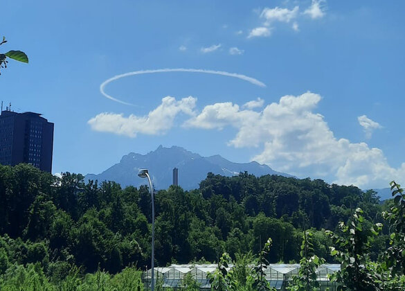 Pilatus mit Heiligenschein – beobachtet von Franz Koch aus Rickenbach am 28. Mai 2026.  